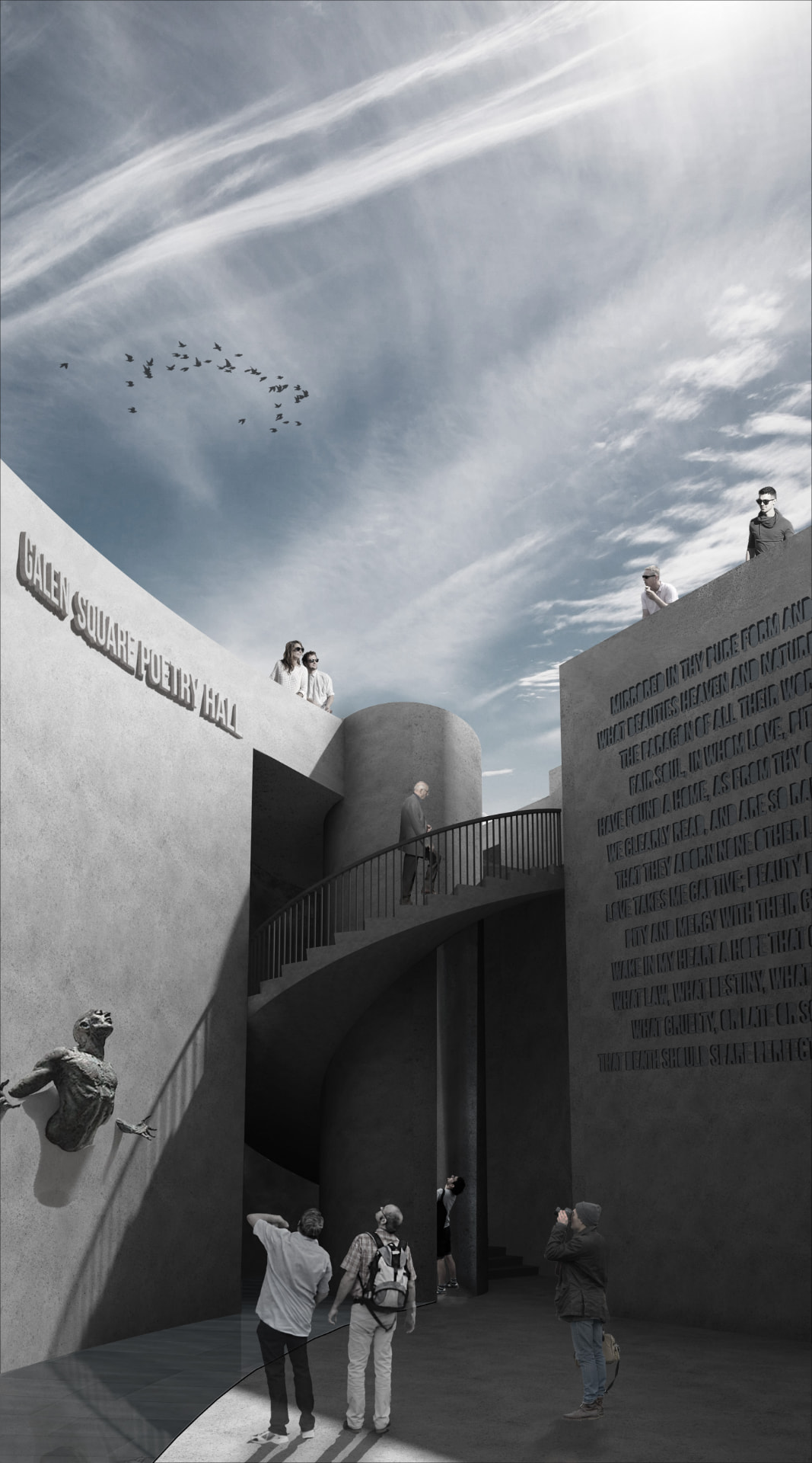 Galen Square Poetry Hall — visualisering 2