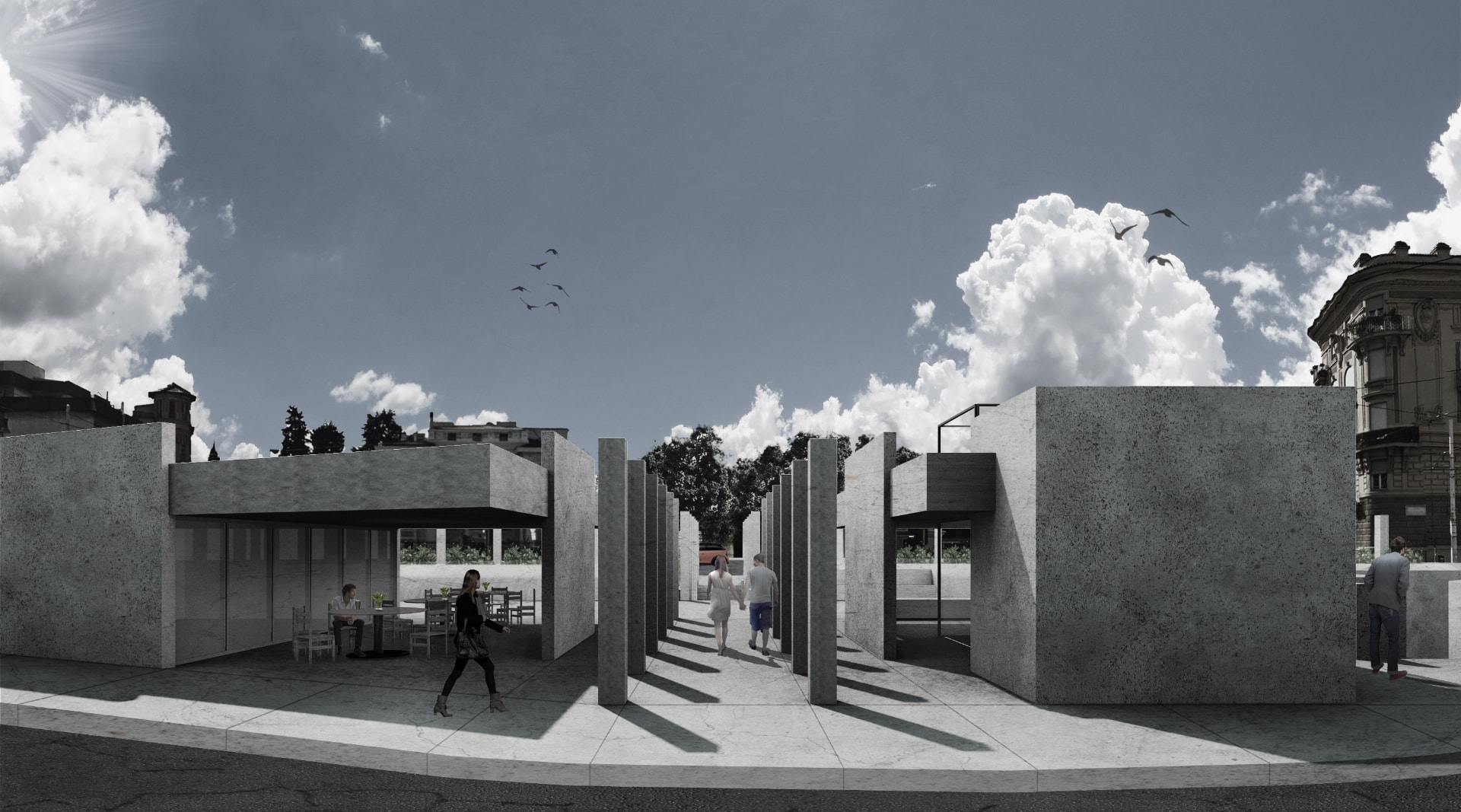 Galen Square Poetry Hall — visualisering 1
